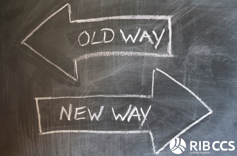 2 Arrows each saying "Old Way" and "New way"