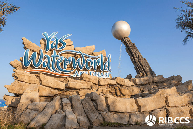 Yas Waterworld Logo in Abu Dhabi