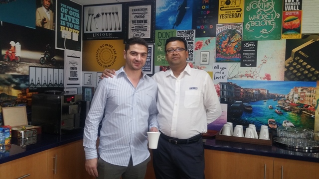 Mehul Shah with client at BuildSmart User Group Meeting