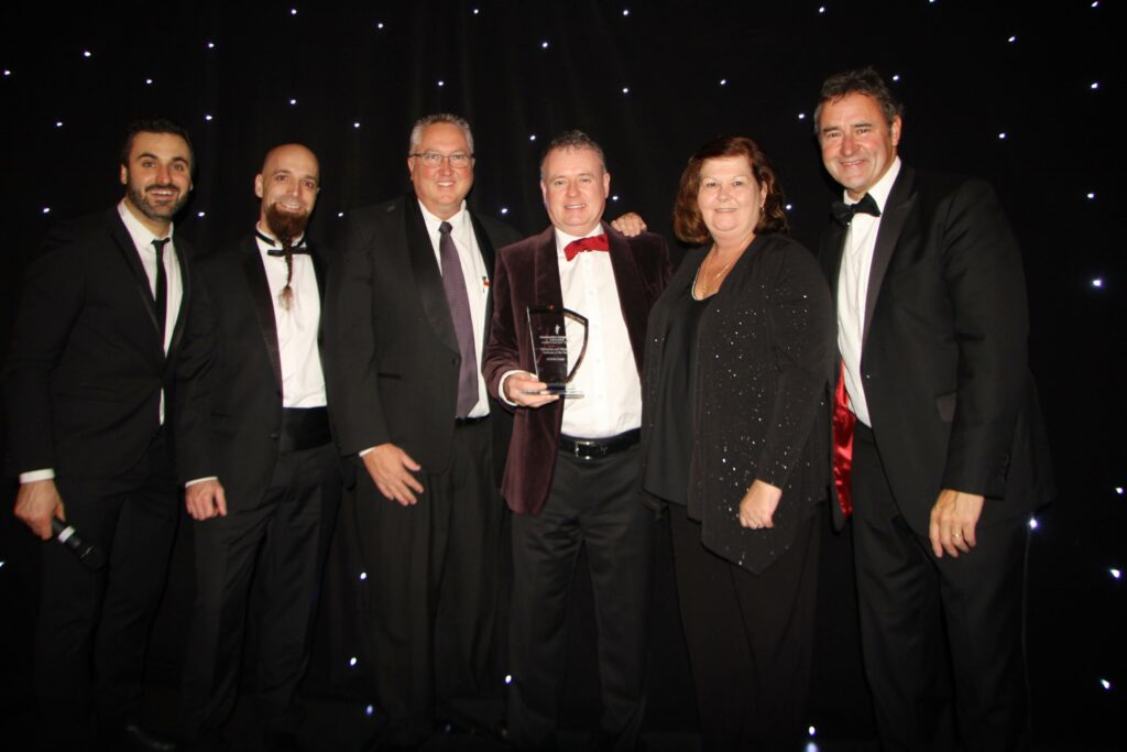 RIB CCS UK team accepting award