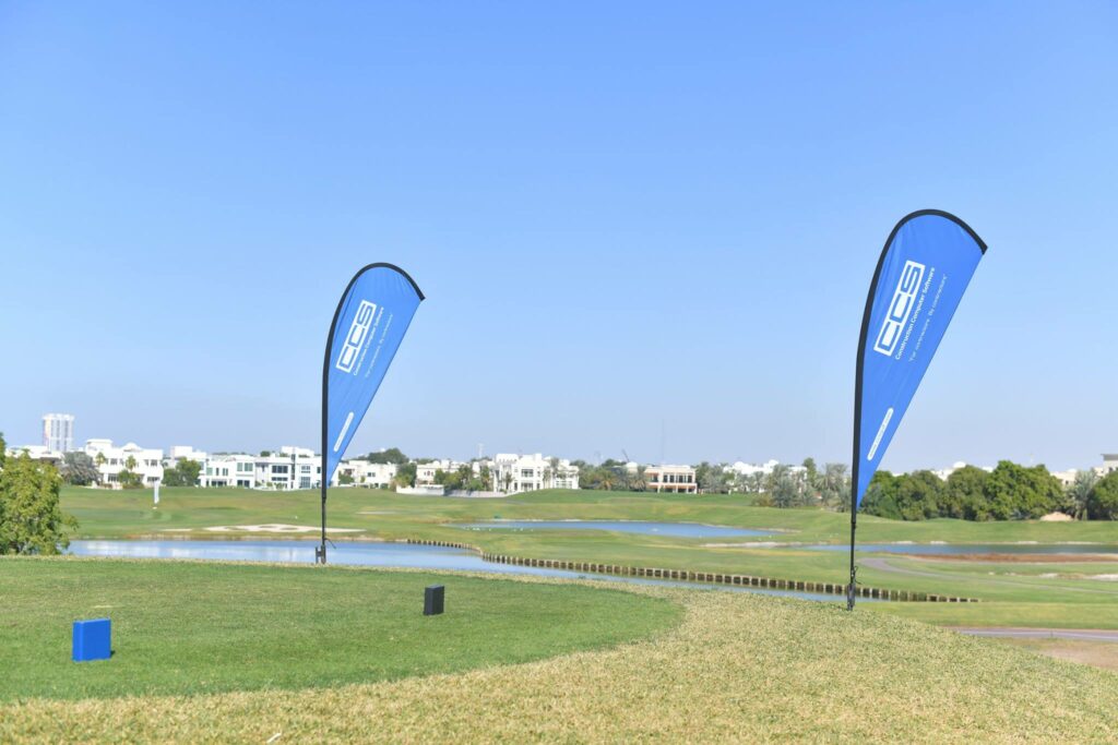 CCS Flags on a Golf hole