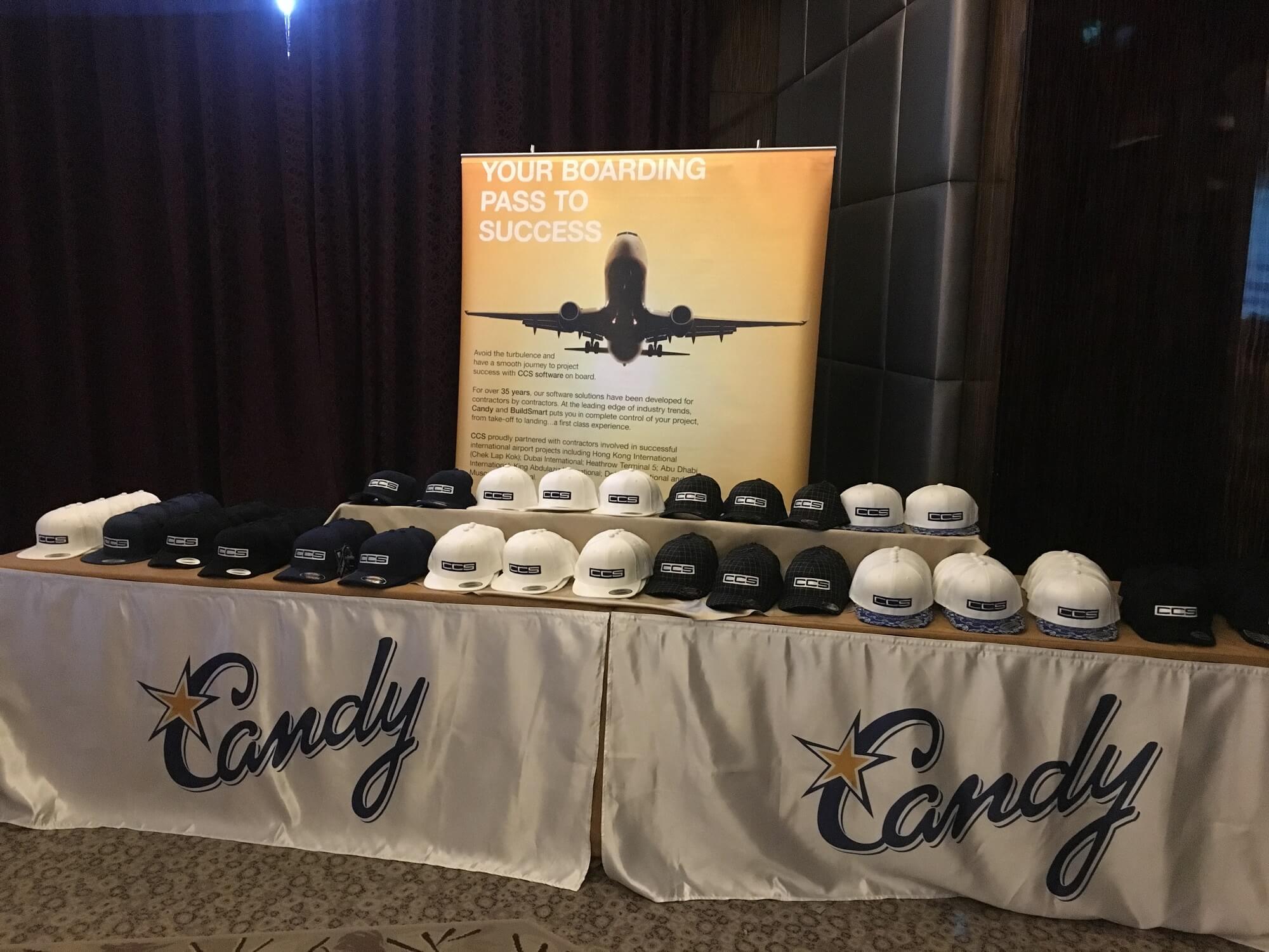 Caps for the Candy users attending the Candy User Seminars in Egypt
