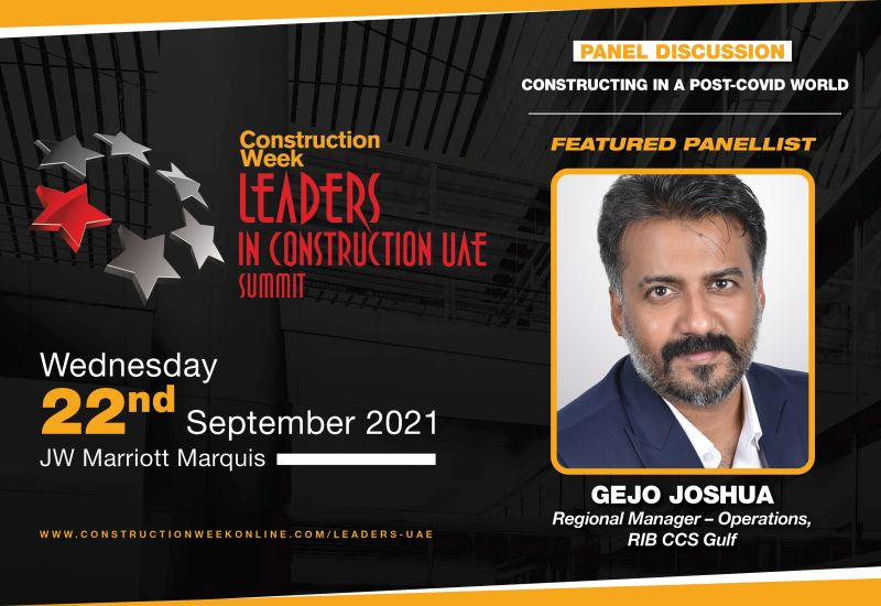 Leaders in Construction UAE 2021 Gejo Joshua