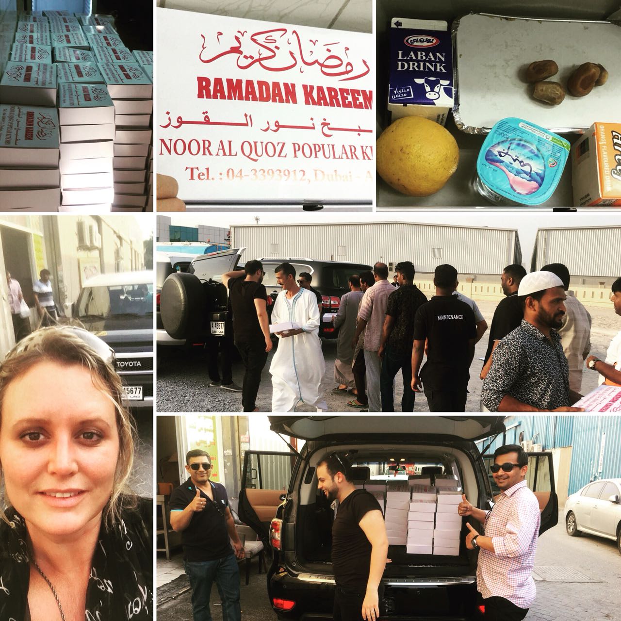 RIB CCS team distributing food for Iftar