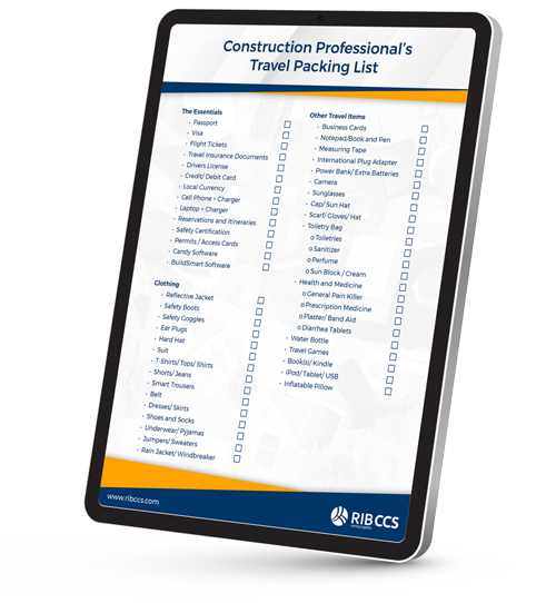 Construction professional's Packing list iPad
